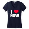i heart nsw Women's V-Neck T-Shirt