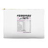 February Girl Facts Aquarius Accessory Pouches
