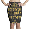 kings are born in june Pencil Skirts