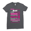 quens are born in may Ladies Fitted T-Shirt