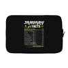 January Girl Facts Aquarius Laptop sleeve