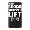 bro do you even lift baseball raglan iPhone 7 Case