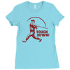 touch down funny Ladies Fitted T-Shirt