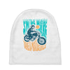smile more, ride a motorcycle Baby Beanies