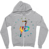 jake paul colorful Zipper Hoodie
