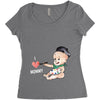 Cute Baby Painter's Mom Love Women's Triblend Scoop T-shirt