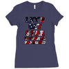 star spangled hammered Ladies Fitted T-Shirt