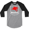 mobil oil vintage logo 3/4 Sleeve Shirt