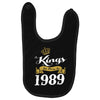 kings are born in 1989 Baby Bibs