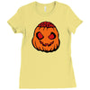 halloween pumpkin Ladies Fitted T-Shirt