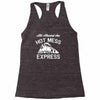 all aboard hot mess express train Racerback Tank