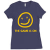 the game is on Ladies Fitted T-Shirt
