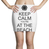 keep calm you're at the beach Mini Skirts