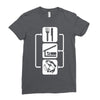 v2 eat sleep fish Ladies Fitted T-Shirt