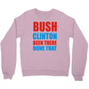 bush clinton large Crewneck Sweatshirt
