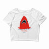 red blue shark Crop Top
