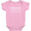 Halloween Definition T-Shirt Funny Halloween Gift Baby Bodysuit