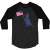 Patriotic T-Rex 3/4 Sleeve Shirt