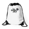 overwatch reinhardt cute Drawstring Bags