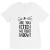 are you kitten me girls V-Neck Tee