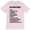 rules for dating my daughter shirt t shirt perfect father's gift T-Shirt