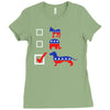 vote for dachshund Ladies Fitted T-Shirt