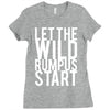let the wild rumpus Ladies Fitted T-Shirt