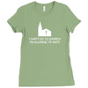 i can't go to church i'm allergic to nuts Ladies Fitted T-Shirt