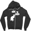 pussy chicken tshirt funny cat bird humor tee rooster Zipper Hoodie
