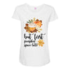 but first pumpkin space latte Maternity Scoop Neck T-shirt