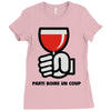 party a drink Ladies Fitted T-Shirt