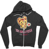 pizza my heart (2) Zipper Hoodie