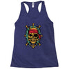 pirate bones skull Racerback Tank