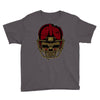 american football skull Youth Tee