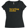 bowling sucks Women's Triblend Scoop T-shirt