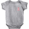 breast cancer ribbon survivor pocket Baby Bodysuit