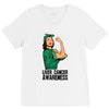liver cancer awareness can do it V-Neck Tee