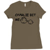 charlie bit me t shirt 2xl funny youtube nerdy geeky awesome humor coo Ladies Fitted T-Shirt