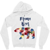 mama bear floral Zipper Hoodie