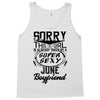 This Girl Is Taken By A Super Sexy June Boyfriend Tank Top