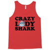 crazy lady shark Tank Top