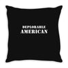 deplorable american Throw Pillow