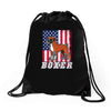 usa boxer flag Drawstring Bags