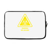 biohazard symbol laboratory hazard warning sign Laptop sleeve