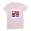 on a scale of one to america how free are you tonight Ladies Fitted T-Shirt