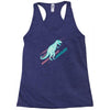 ask me about dinosaurs Racerback Tank