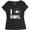 i love vinyl Women's Triblend Scoop T-shirt