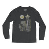 seattle skyline Long Sleeve Shirts