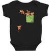 pocket red pandas Baby Bodysuit