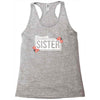 blessed sister with flower white color Racerback Tank